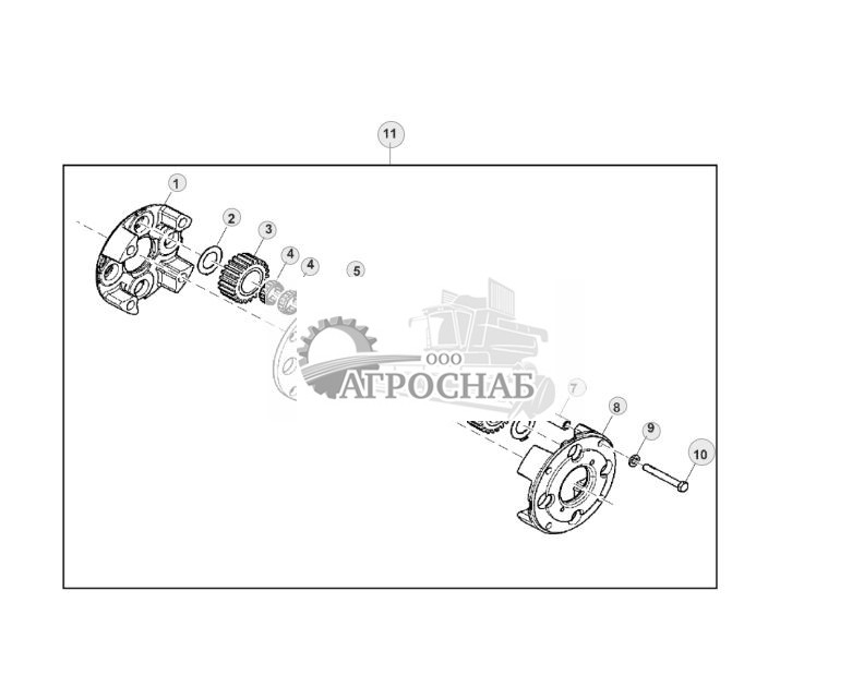 Planetary Gear Drive, Front Axle, LOK 175 ( - XXXXXX) - ST255713 4.jpg